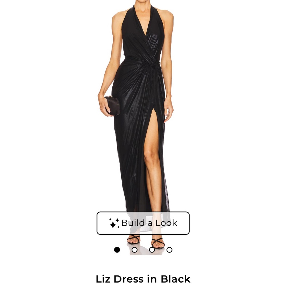The Baobab collection Liz Black Halter Evening Dress